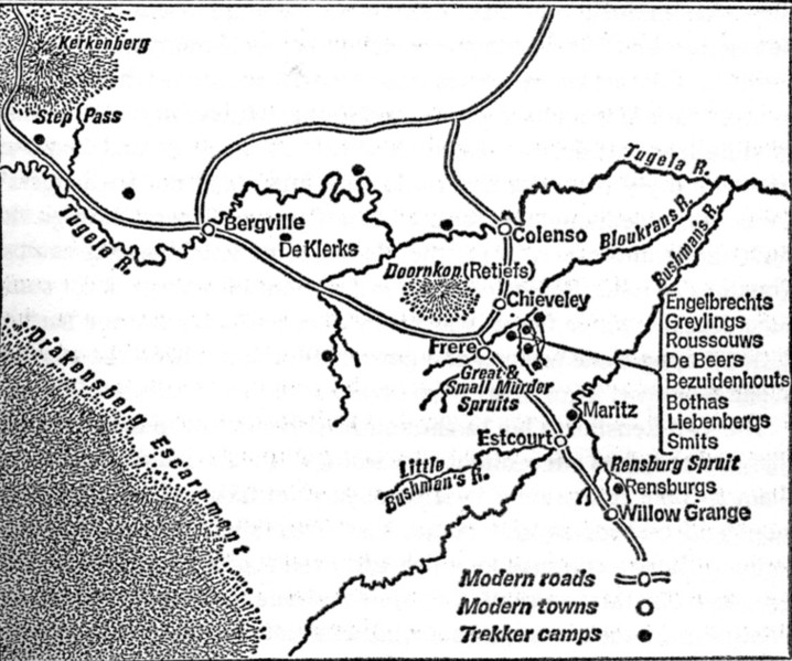  Map of the Great Murder Attempt by the Zulus 